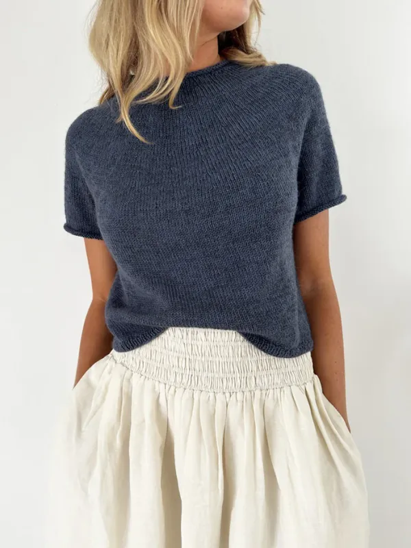 Le Knit Plain Yoke Tee 22