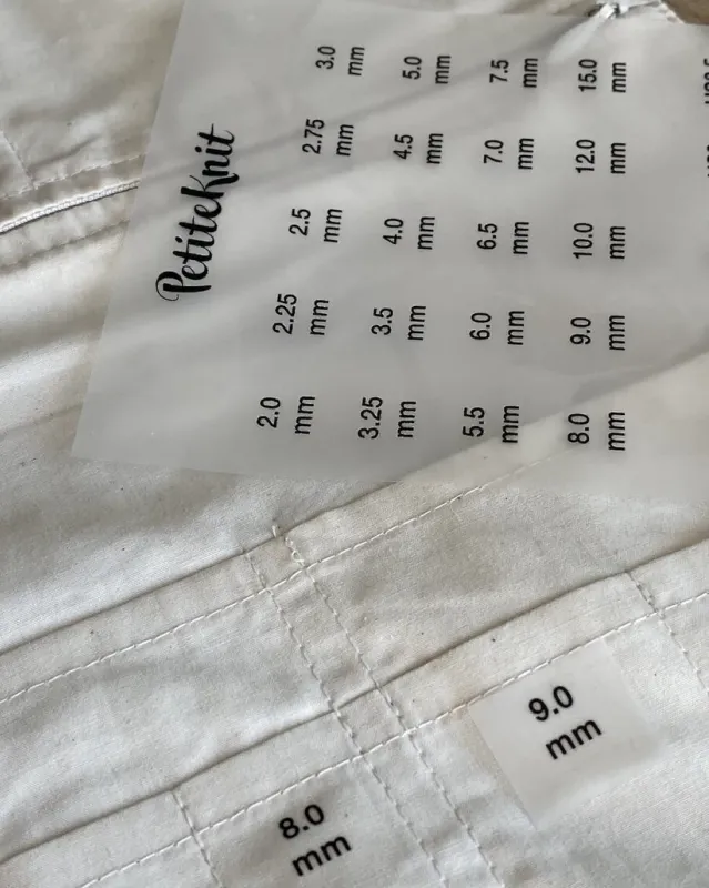Strykemerker til Knitters Needle Case