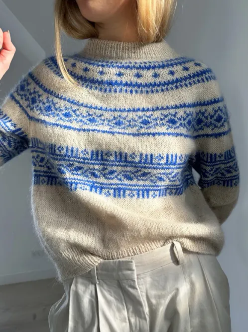 Hovedbilde Le Knit Porcelain Yoke Sweater