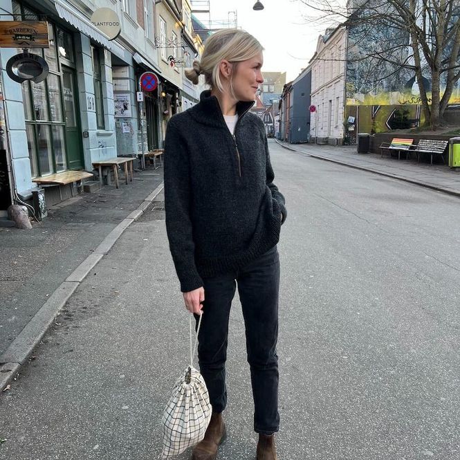 Hovedbilde PetiteKnit Zipper Sweater Light