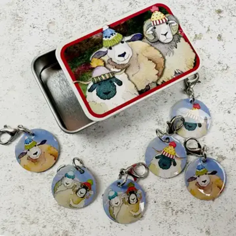 Emma Ball Maskemarkører i liten tinnboks - Happy Sheep 