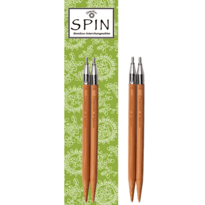 Hovedbilde ChiaoGoo Spin Bamboo utskiftbare strikkepinner 10 ...