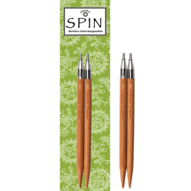 Hovedbilde ChiaoGoo Spin Bamboo utskiftbare strikkepinner 10 ...