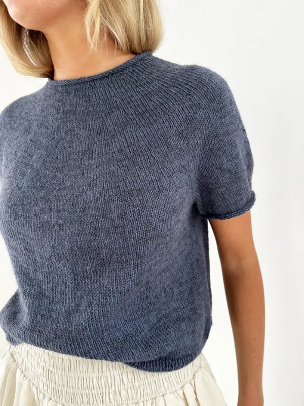 Le Knit Plain Yoke Tee 22