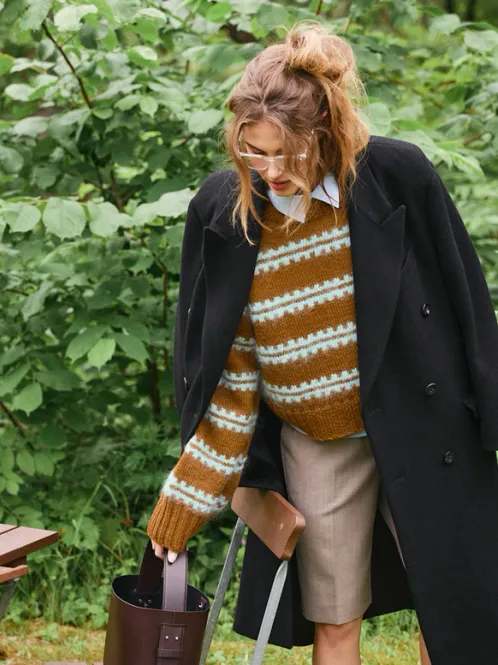 Hovedbilde SandnesGarn Ridge Sweater DIY garnpakke